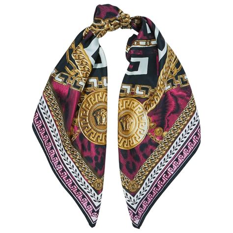 pink versace scarf|versace tribute scarf.